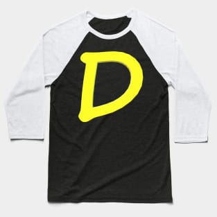 Letter D Baseball T-Shirt